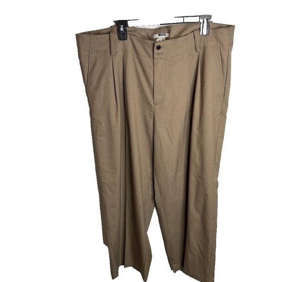 Madewell Tan Wide Leg Pants - Picture 2 of 9